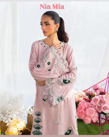 Baby Pink Applique Nia Mia set.